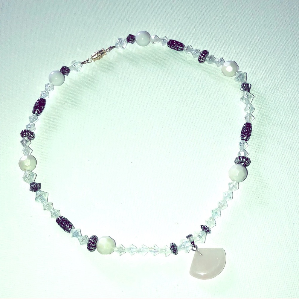 ➰Handmade RoseQuartz Chocker - Picture 2 of 4